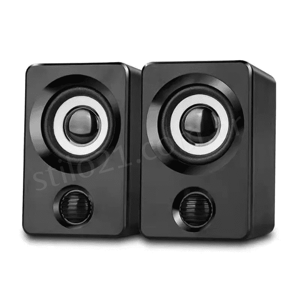 Caixa de Som Para PC 4D Night LRD - Som Estéreo Com Subwoofer e Microfone