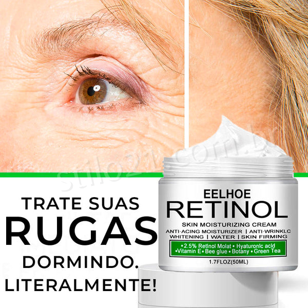 Creme Facial Antienvelhecimento e Clareador de Axilas e Virilhas – EELHOE RETINOL® [ COMPRE 1 LEVE 2]